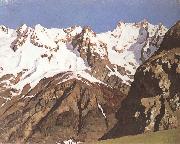 Gebirgskette. Montblanc